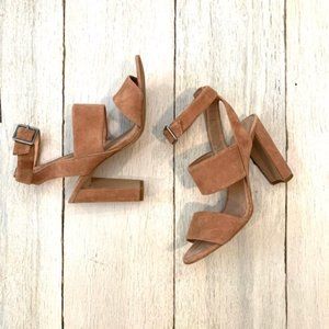 Strappy Suede High Heels by Madewell (7.5)